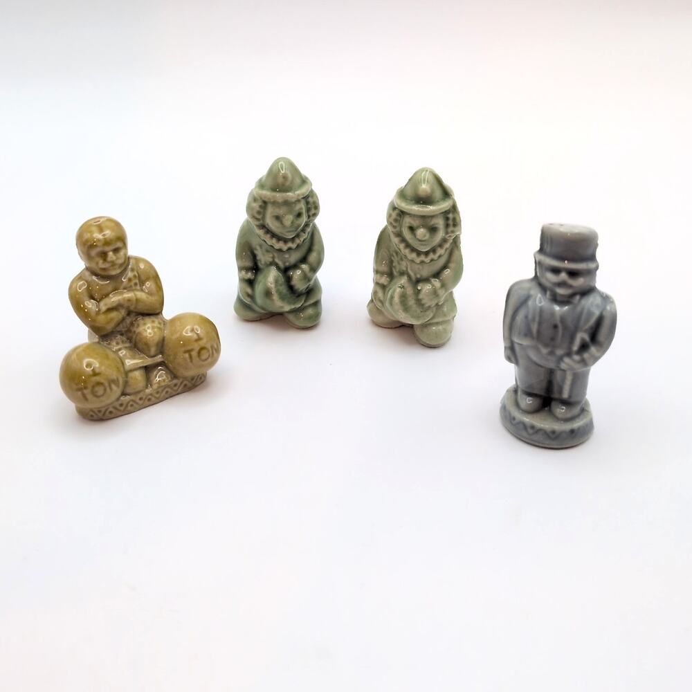 Wade Whimsies England Mini Figures Lot Circus Theme Clown Strong Man Ringmaster